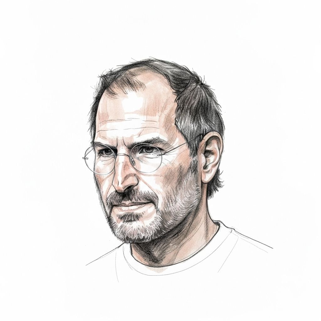 Portrait of Steve Jobs